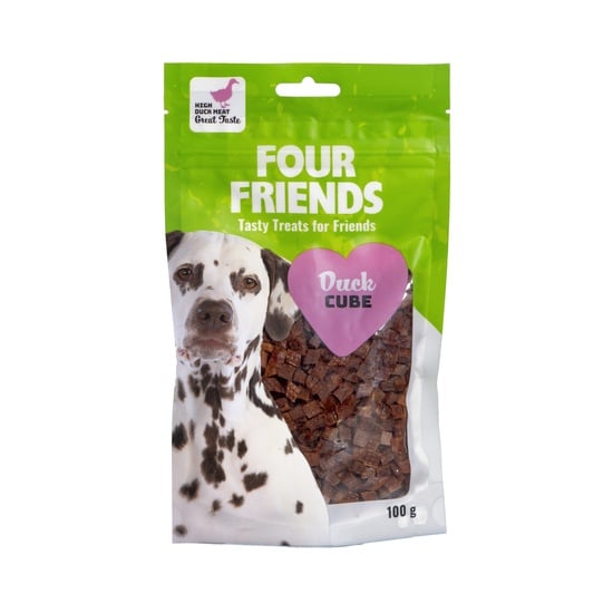 Hundgodis FourFriends Dog Duck Cube